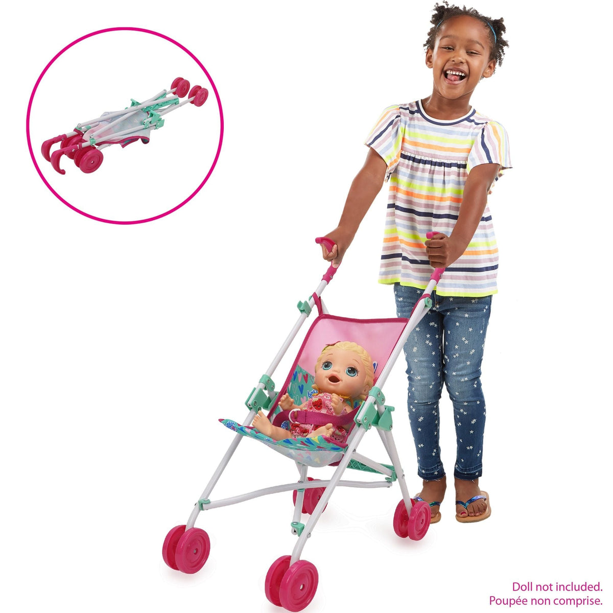 Baby Alive 3-in-1 Kids' Doll Playset with 15 Accessories