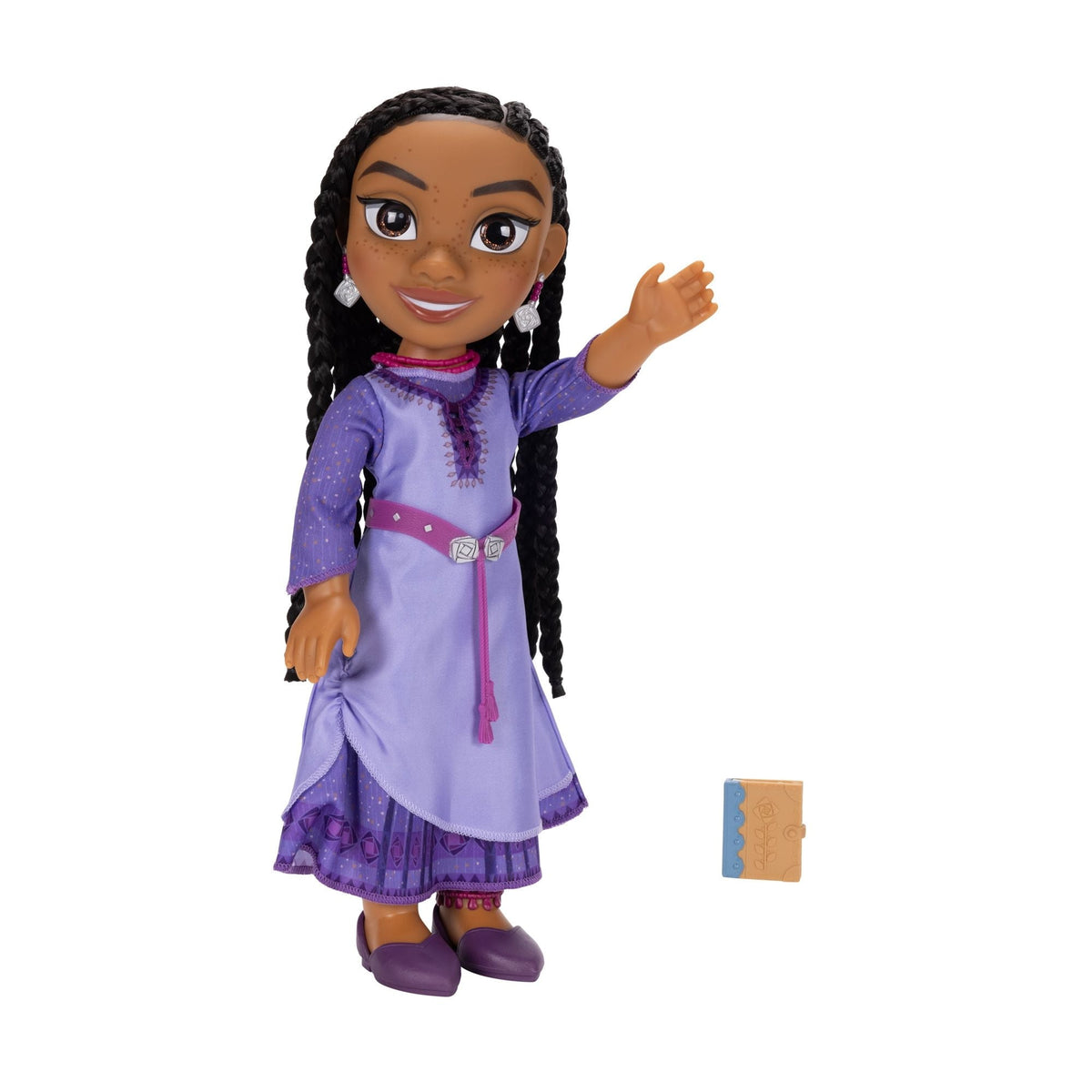 Disney Wish Asha Core Collectible Doll, Large 14-in Toy Figure for Kids, Ages 3+