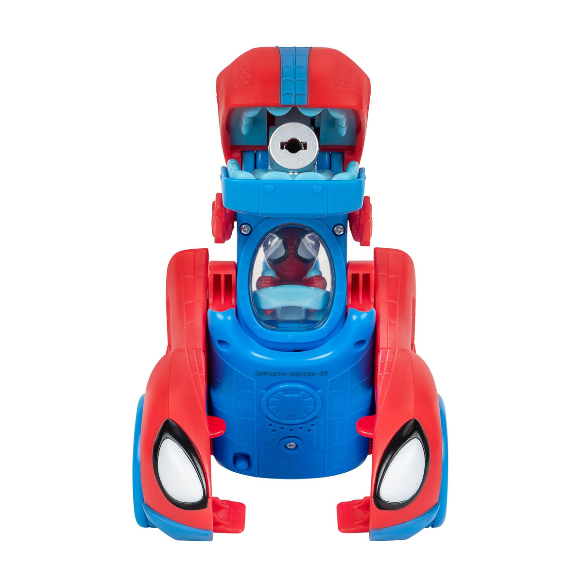 Marvel Spidey & His Amazing Friends Spidey-Rex Racer Vehicle, 2-in-1, Darts Included, Ages 3+