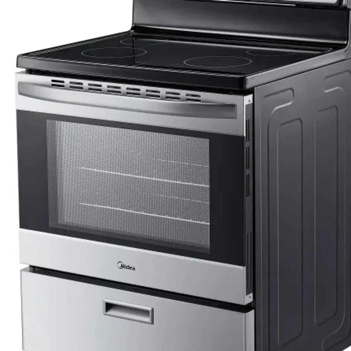Midea 30 in. 5.1 cu.ft. Freestanding 4-Element Range with Storage Drawer