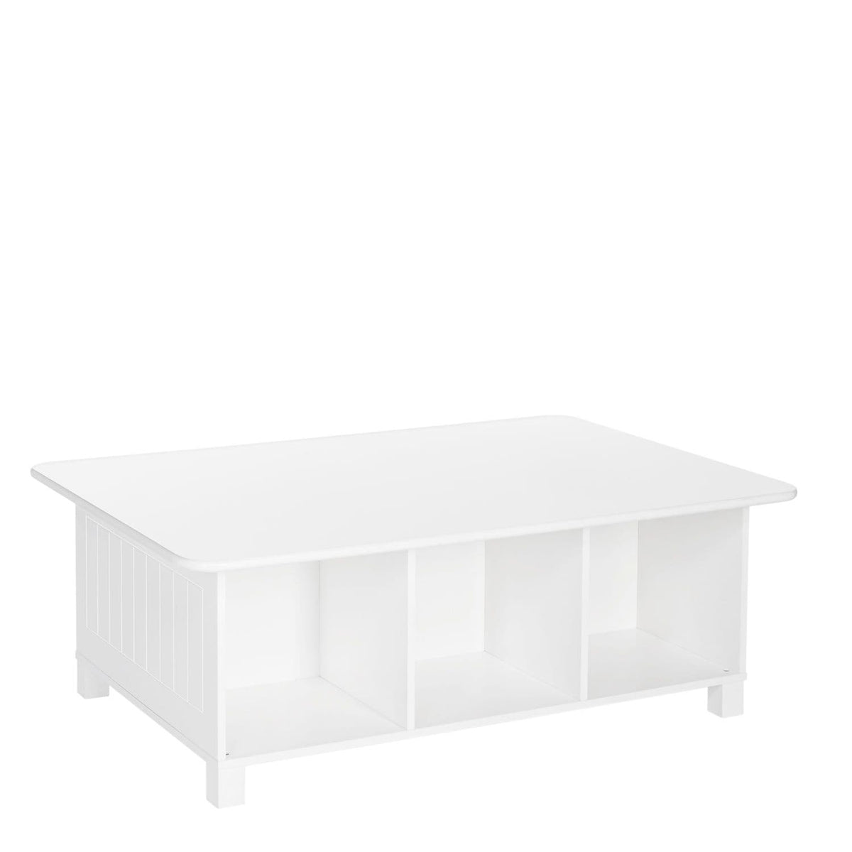 RiverRidge Home Kids' Desk, Activity & Play Table with 6 Storage Cubbies, For Bedroom/Playroom, White