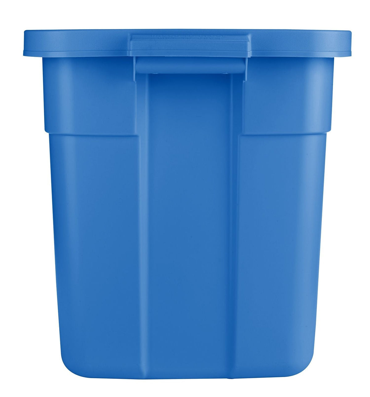 Rubbermaid Roughneck Stackable Storage Box with Lid, 68-L, Blue