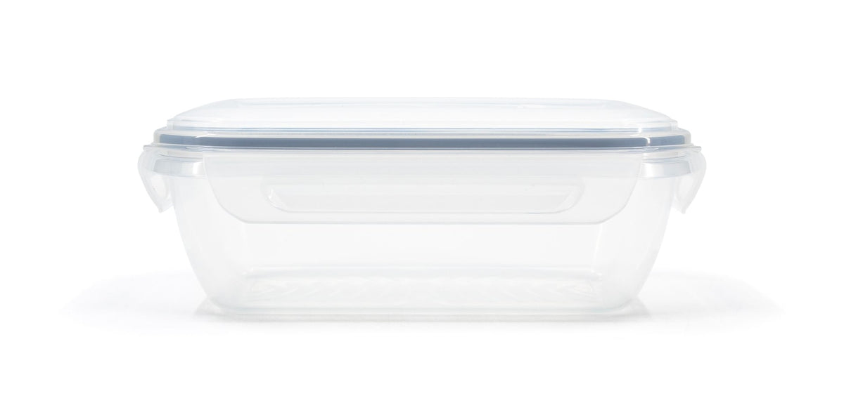 Snaplock Clear Rectangular Clear Food Storage Container with Leakproof Lid, Nestable, 1.3-L