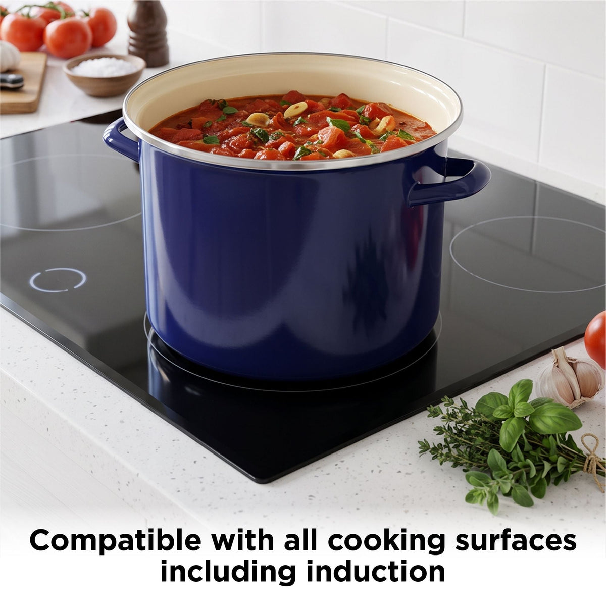 Starfrit Stock Pot, 2-pk, Navy