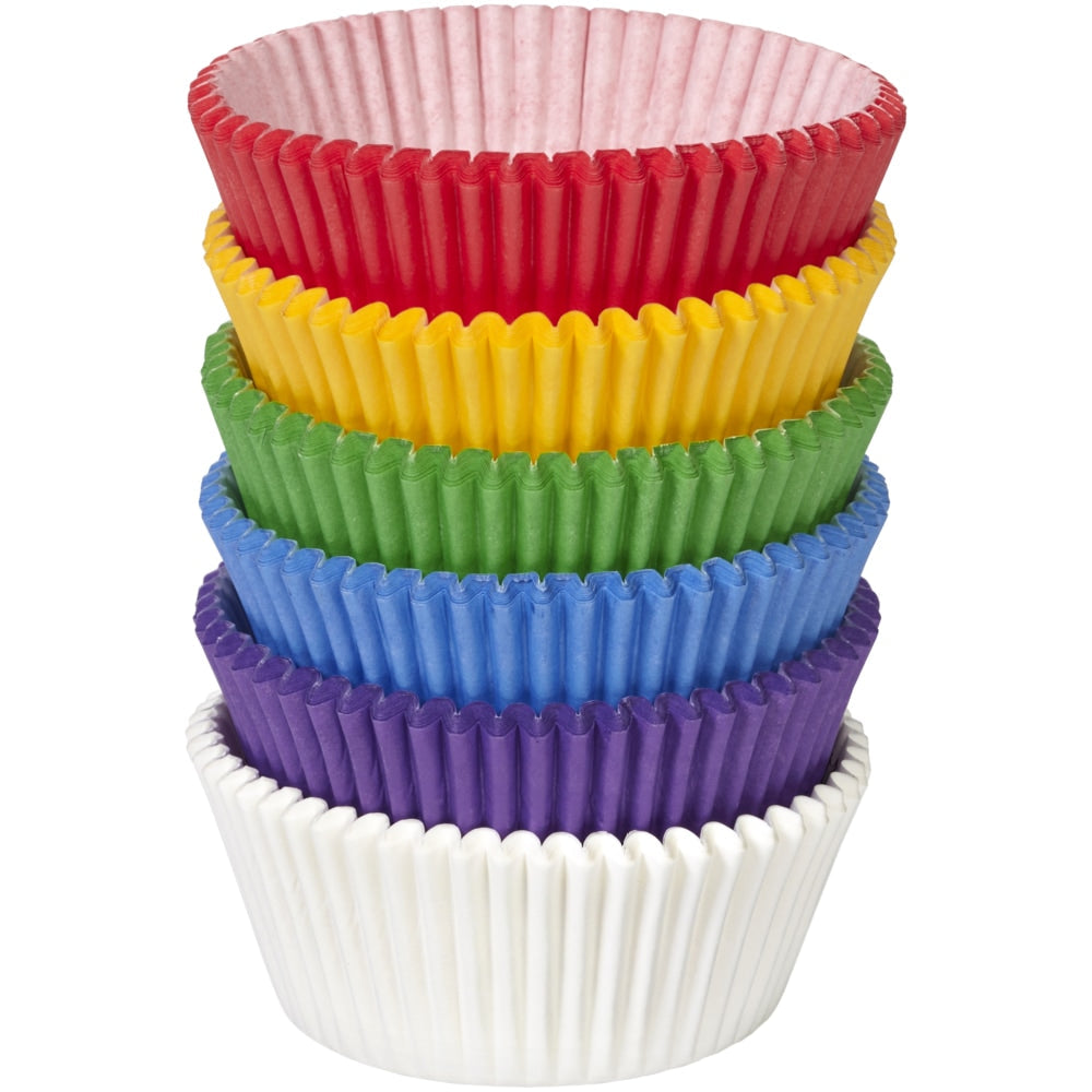 Wilton Paper Baking Cups, Rainbow, 2-in, 150-pk