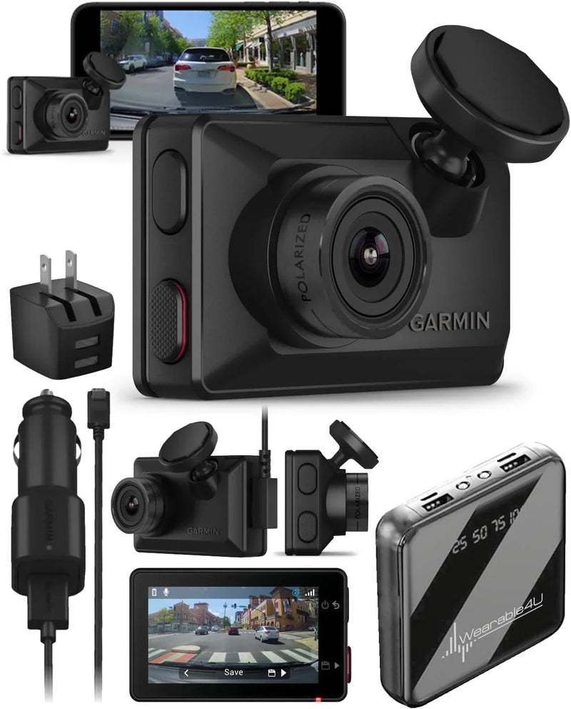 Ultra-small 1080p high-definition car recorder with a 140-degree viewing angle, built-in clarity polarizing filter, supports voice control, automatic recording function. Sold with a charging battery kit. S4