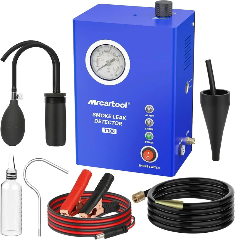 Smoke machine leakage tester, 12-volt DC car smoke machine leakage detector, equipped with an air flow meter and an oil level gauge, suitable for all vehicles. I6