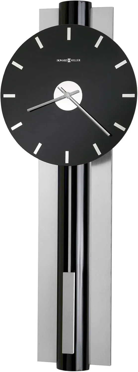 Wall-mounted clock, quartz movement, battery-powered, pointer-style analog display, rectangular pendulum, decorative sturdy frame, nickel-plated surface, wall-mounted installation, perfect home decoration alarm clock O8