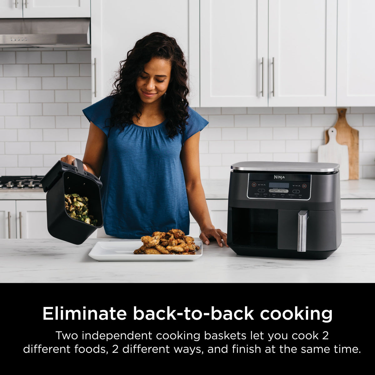 Ninja Foodi DualZone 6-in-1 8-Qt Air Fryer – Black