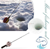 Ponds Pole Outdoor Sport Fishing Winter Ice Fishing Rod Mini Accessories for Outdoor Fishing Portable Supply (Size : 52CM)