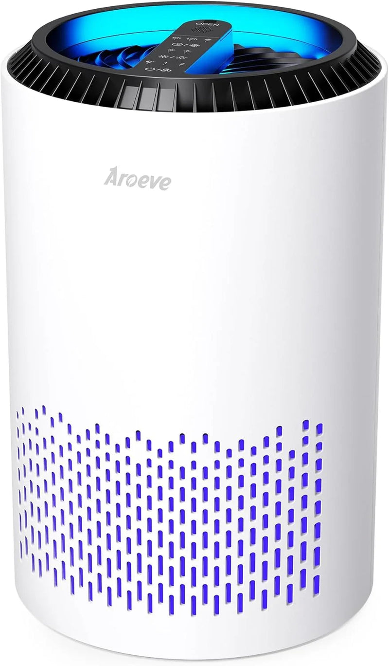 Bedroom household air purifier, with three layers of filters, capable of filtering smoke, pollen, allergens, pet dander and odors. The sleep mode helps improve sleep quality. Energy-saving design. Three wind speeds available. Suitable for offices, do A1