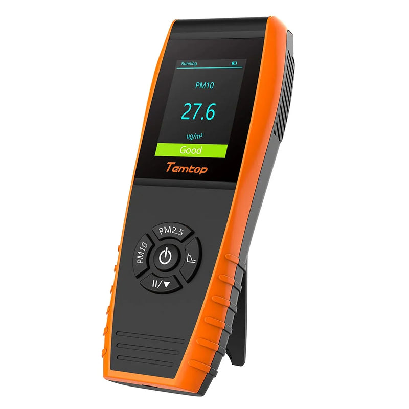 Air Quality Monitor PM2.5 PM10 Particle Counter, Formaldehyde, Temperature, Humidity, TVOC AQI Tester for Indoor/Outdoor Air Pollution Detection w/Data Export B1