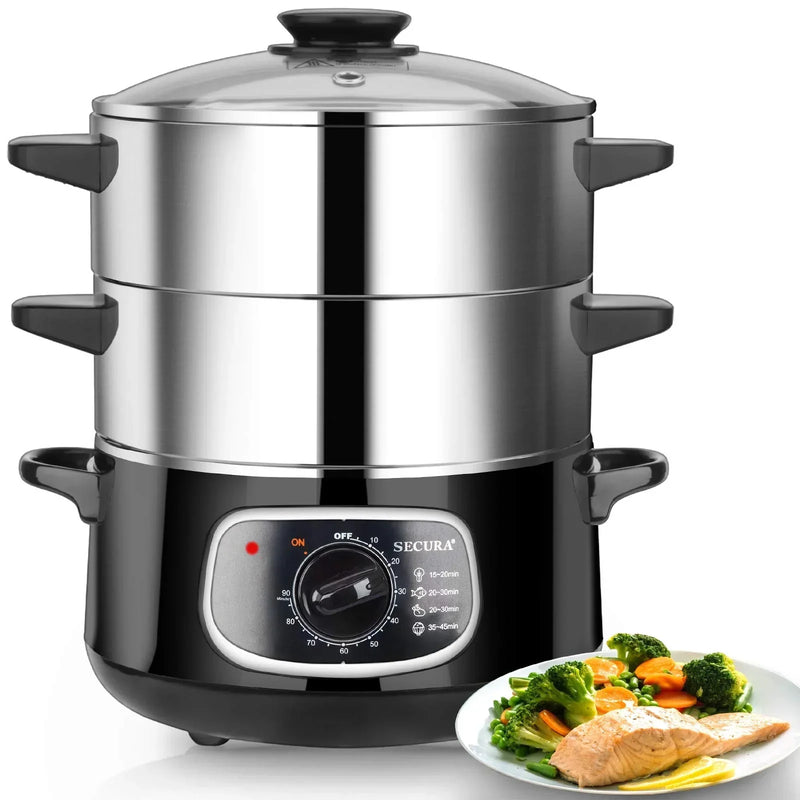 8.5 Qt Electric Stainless Steel Food Steamer X9