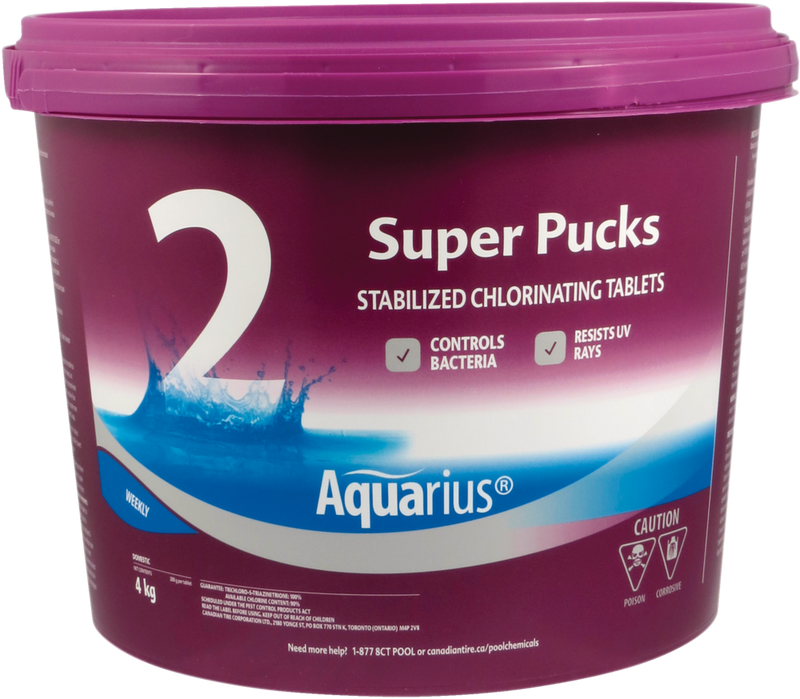 Aquarius Step 2 Super Pucks Water Stabilized Chlorinating Tablets, 4-kg I9