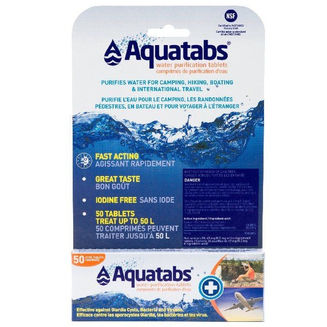 Aquatabs Water Purification Tablets, 50-pk S3