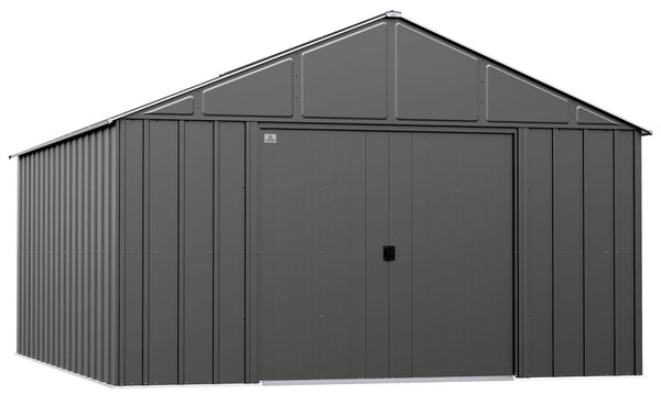 Arrow Classic 12x14-ft Charcoal Corrosion-Resistant Metal Shed O1