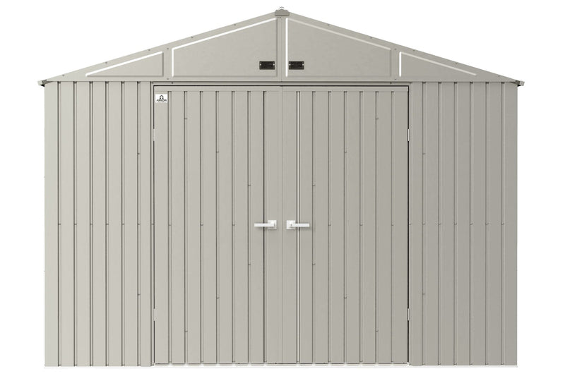 Arrow Elite 10x14-ft Cool Grey Corrosion-Resistant Steel Shed C1