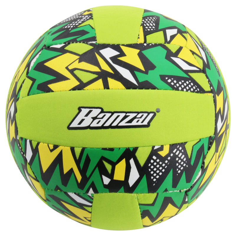 "Banzai" Aqua Inflatable Wet or Dry Volley Ball Toy, Multi-Coloured, Ages 5+, for Beach/Pool Fun Activities E4