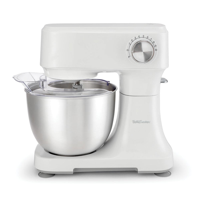 Betty Crocker 300W 10-Speed Stand Mixer, White N3