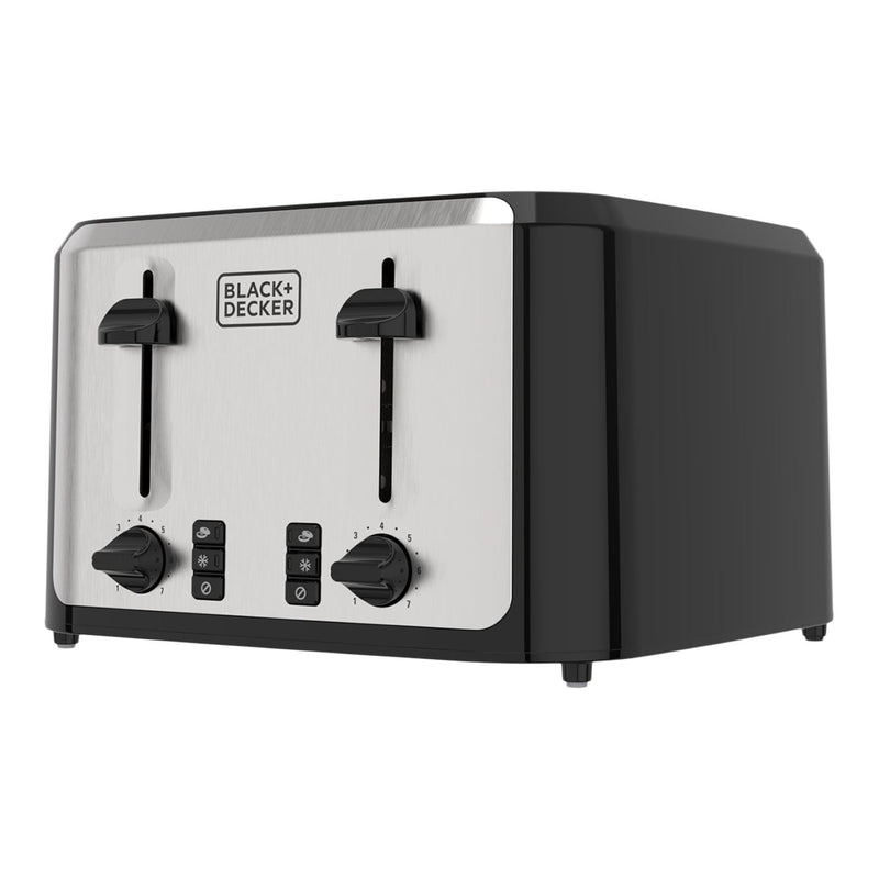 Black & Decker Extra Wide Slots Toaster with 7 Settings, 4-Slices J9