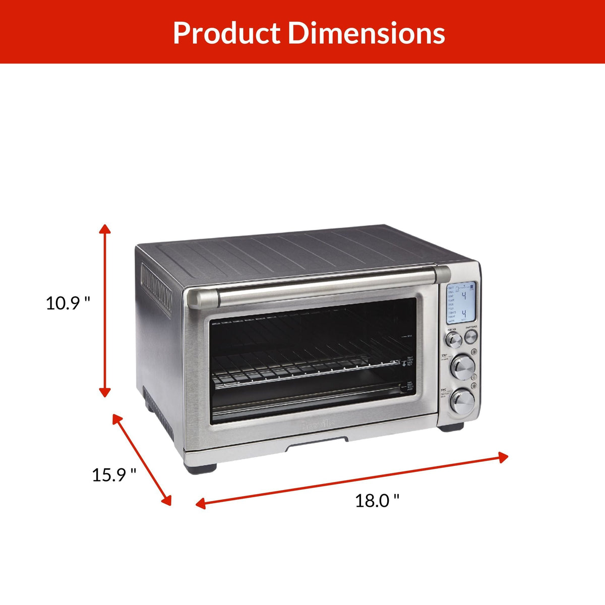 Breville Smart Oven Pro with Element IQ, Brushed Stainless Steel