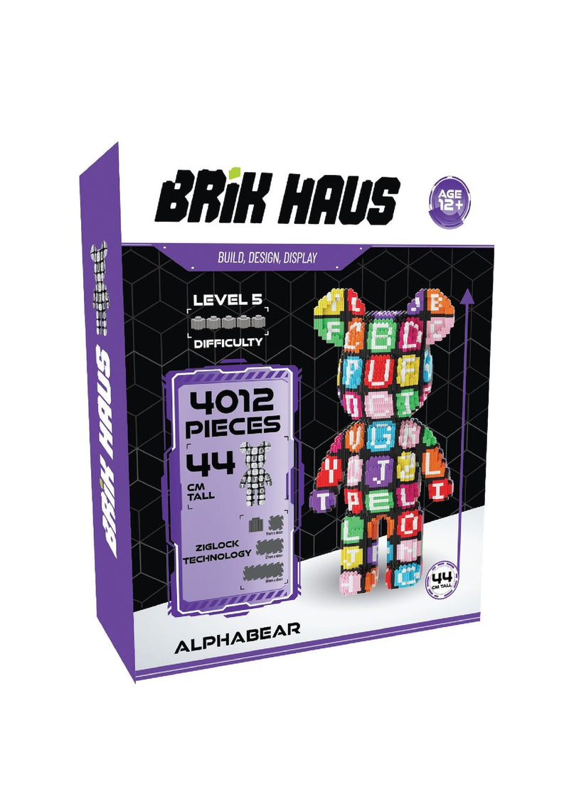 Brik Haus Alphabear Construction Set, Medium L4