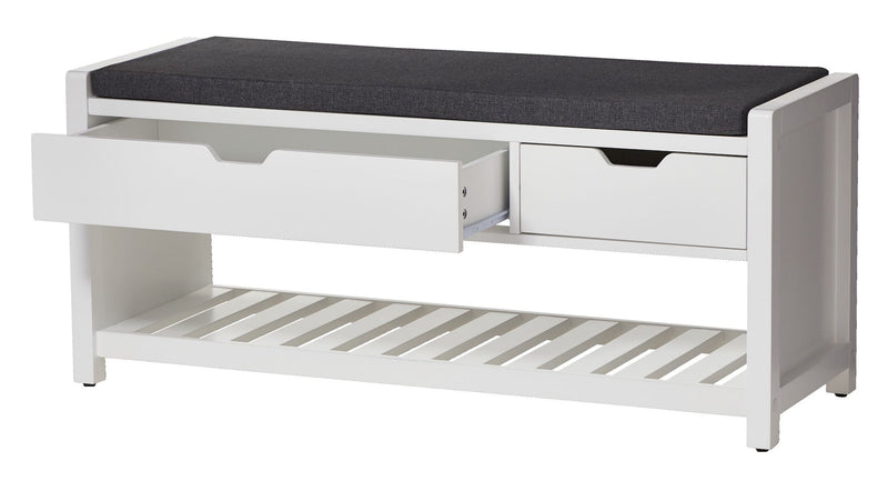 CANVAS Overbrook Entryway Bench, White O3