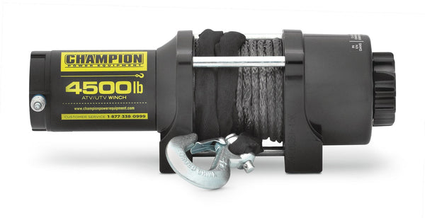 Champion Power Equipment 14051 Synthetic Rope Winch Kit, 4,500-lb U8