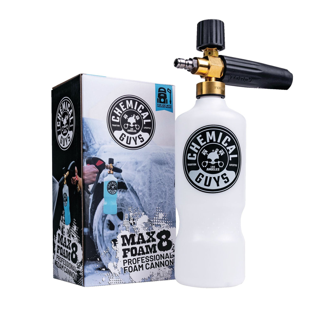 Chemical Guys Professional Max Foam Cannon Compatible with 4200 PSI Pressure Washer 14-in