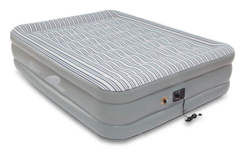 Coleman Queen SupportRest Elite Double-High Inflatable Air Mattress/Airbed with Built-In 120V Pump, Woods Outdoor Collapsible Folding Utility... Q6