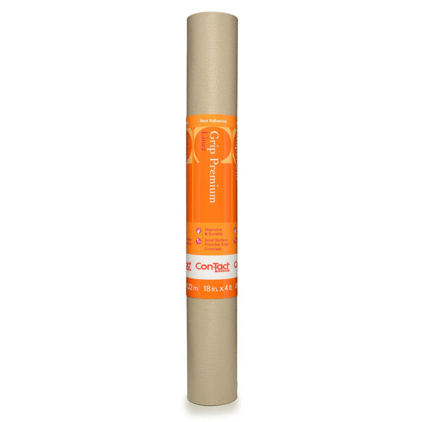 Con-Tact Grip Premium Non-Adhesive Cushioned Shelf/Drawer Liner, Taupe, 18-in x 4-ft R8