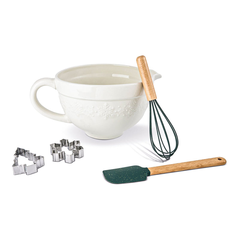 Core Home Snowflake Baking Set with Bamboo Handles, 5-pc M9