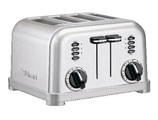 Cuisinart Metal Classic Toaster with 6 Settings, Stainless Steel, 4-Slices P2