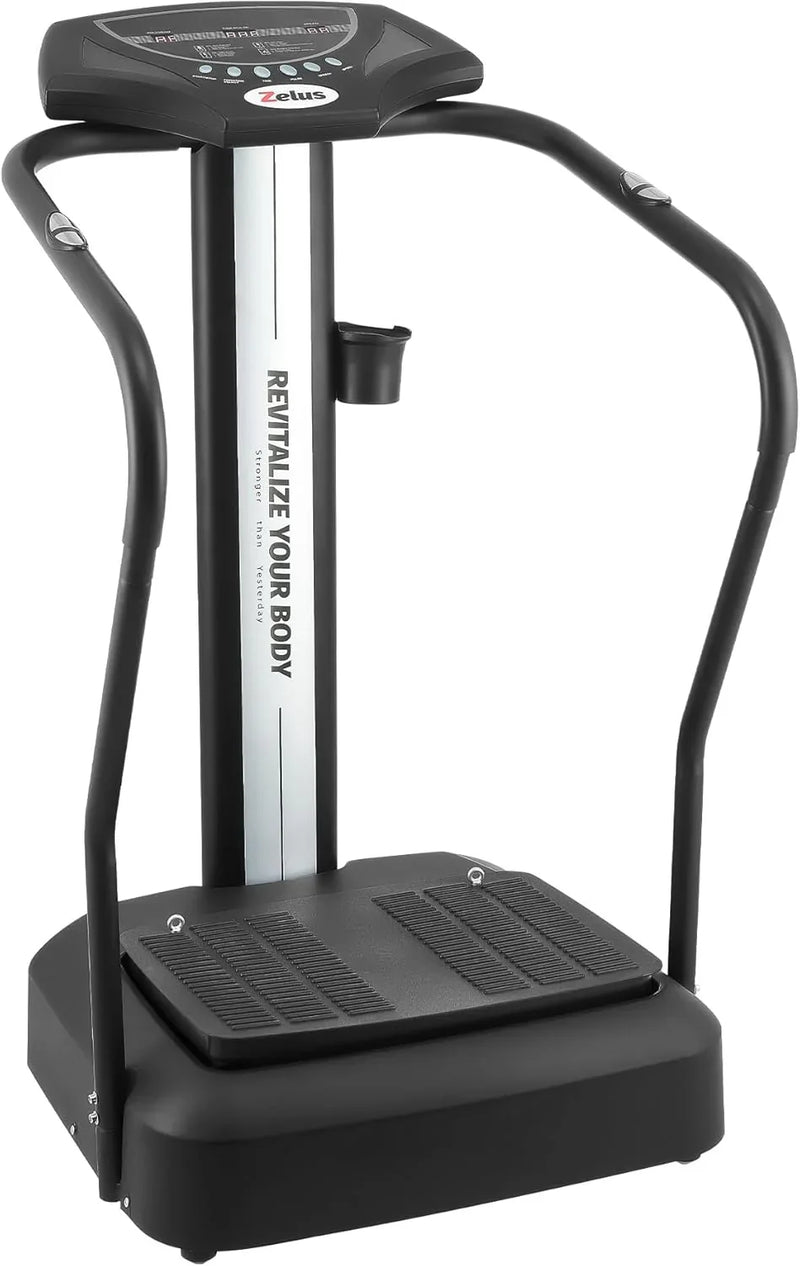 Whole Body Vibration Plate, 500W Vibration Plate Exercise Machine with 99 Levels 3 Preset Modes & 2 Resistance Bands, Training Fitness Vibration Platform Machine for Home Gym with 330lb Capacity K2