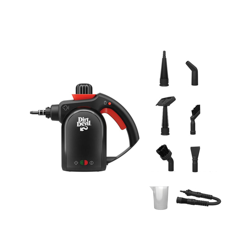 Dirt Devil Handheld Portable Steam Cleaner, Multi-surface, 7-in-1 Specialized Attachment Kit B4