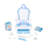 Disney Frozen Elsa's Icy Magic Vanity Tabletop Playset with Sounds & Hair Accessories, Kids Ages 3+