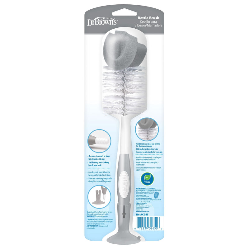 Dr. Brown's Soft Touch Bottle Brush, Grey E1