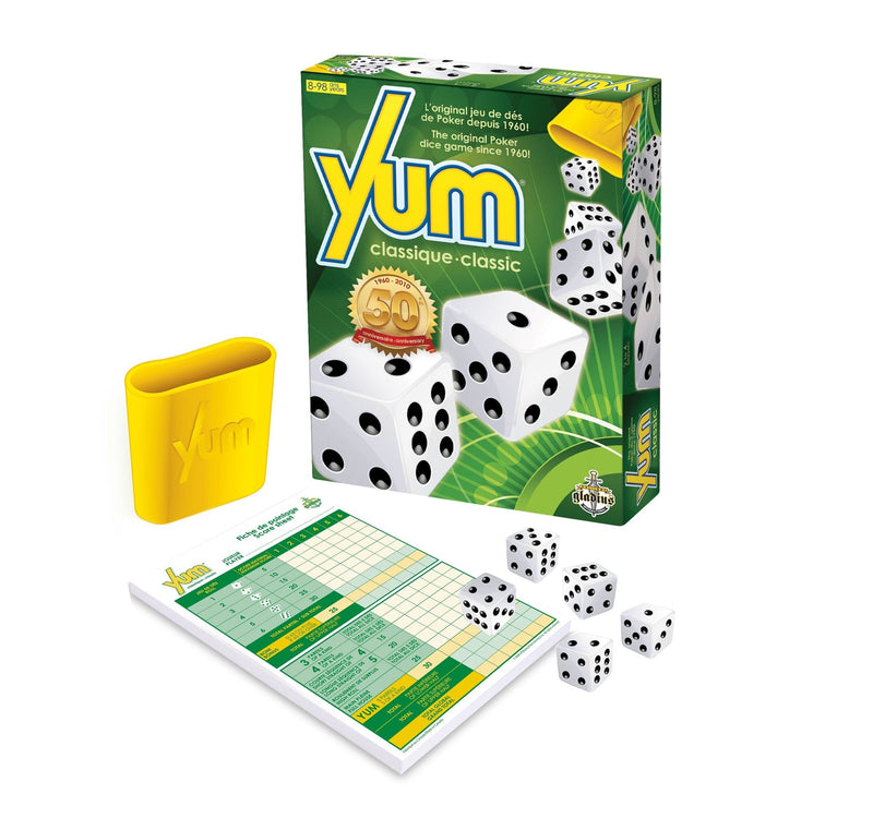 Editions Gladius Yum Classic Collector's Edition Poker Dice Game Set, Ages 8+ O7