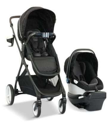 Evenflo Shyft Intuiti Travel System with Revolve LiteMax NXT & Sensory Soothe Infant Car Seat L9