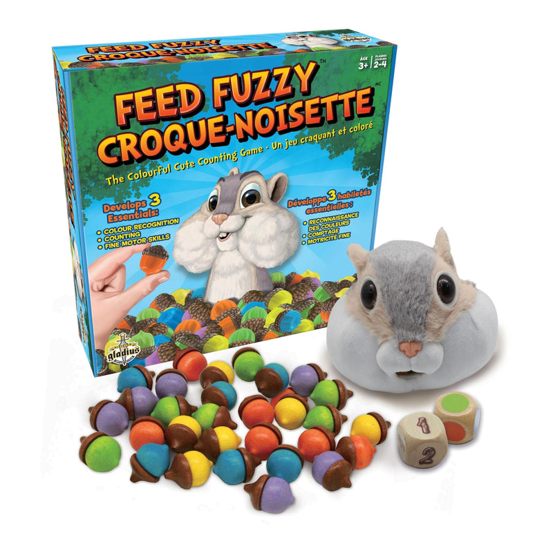 Feed Fuzzy Colourful Counting Game, Bilingual, Ages 3+ H0