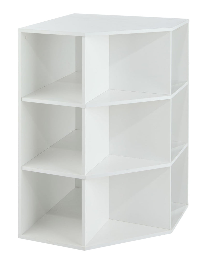 For Living 9-Cube Corner Unit Open Shelf Organizer, White Z3