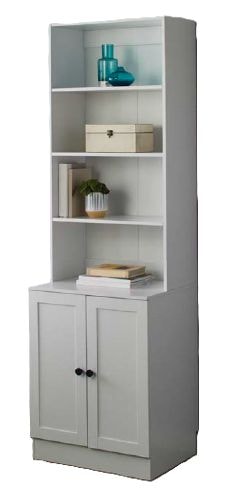 For Living Bookcase Cabinet, White L3
