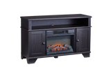 For Living Hamilton Electric Fireplace TV Stand, 44.5-in, 1500W, Brown Cappucino