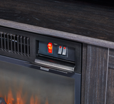 For Living Hamilton Electric Fireplace TV Stand, 44.5-in, 1500W, Brown Cappucino