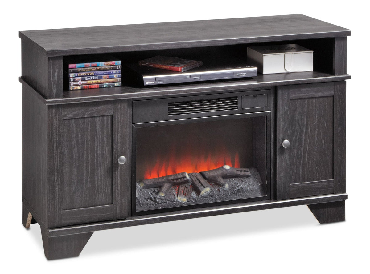 For Living Hamilton Electric Fireplace TV Stand, 44.5-in, 1500W, Brown Cappucino