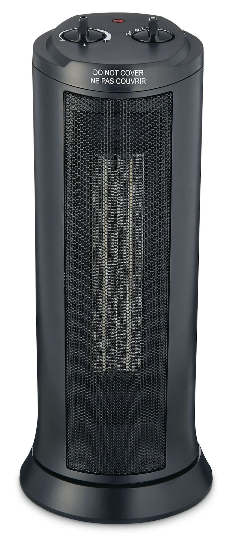 For Living Oscillating Tower Ceramic Space Heater withThermostat, 1500W, Black G0