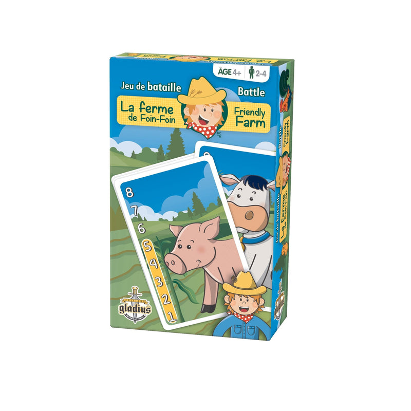 Friendly Farm Battle Family Board Game, Bilingual, Ages 4+ T1