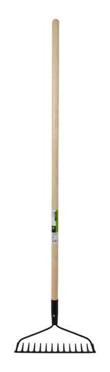 Garden Club Metal 14-Tine Bow Rake, 51-in Hardwood Shaft