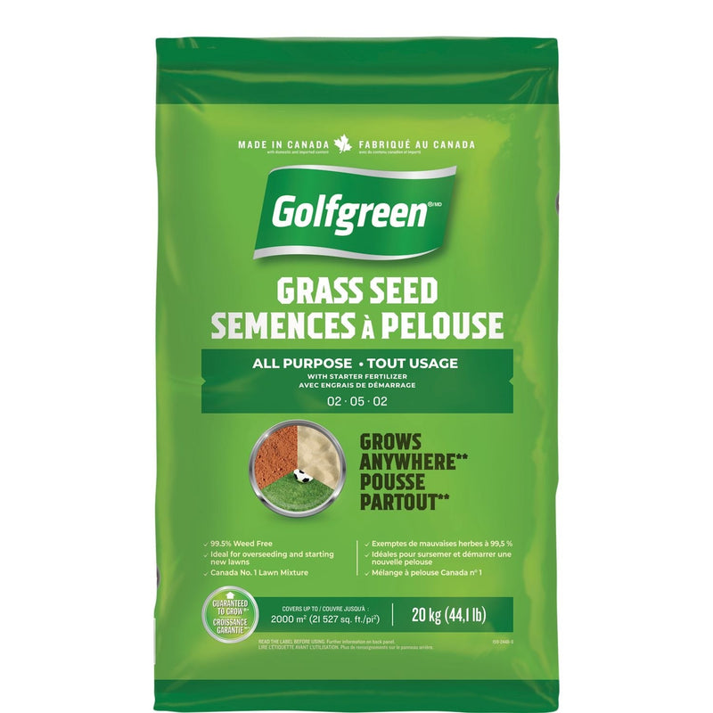 Golfgreen All Purpose Grass Seed with Starter Fertilizer, 20kg R1