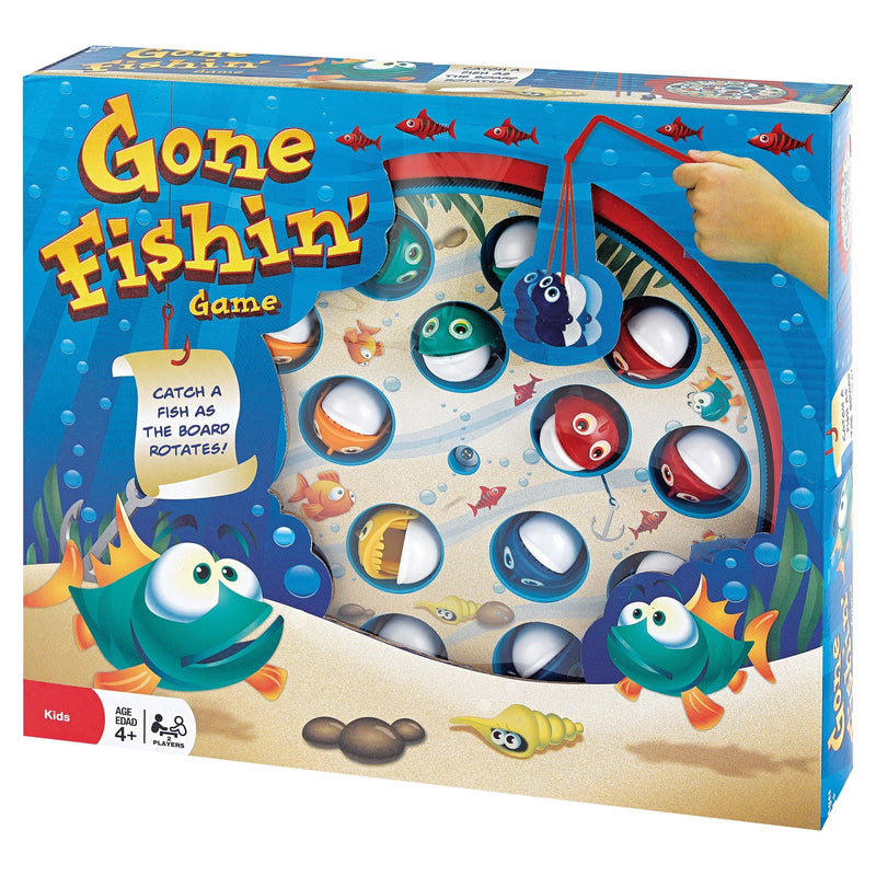 Gone Fishin' Hand-Eye Coordination Game, Multi-Coloured, 2 Players, Ages 4+ D8